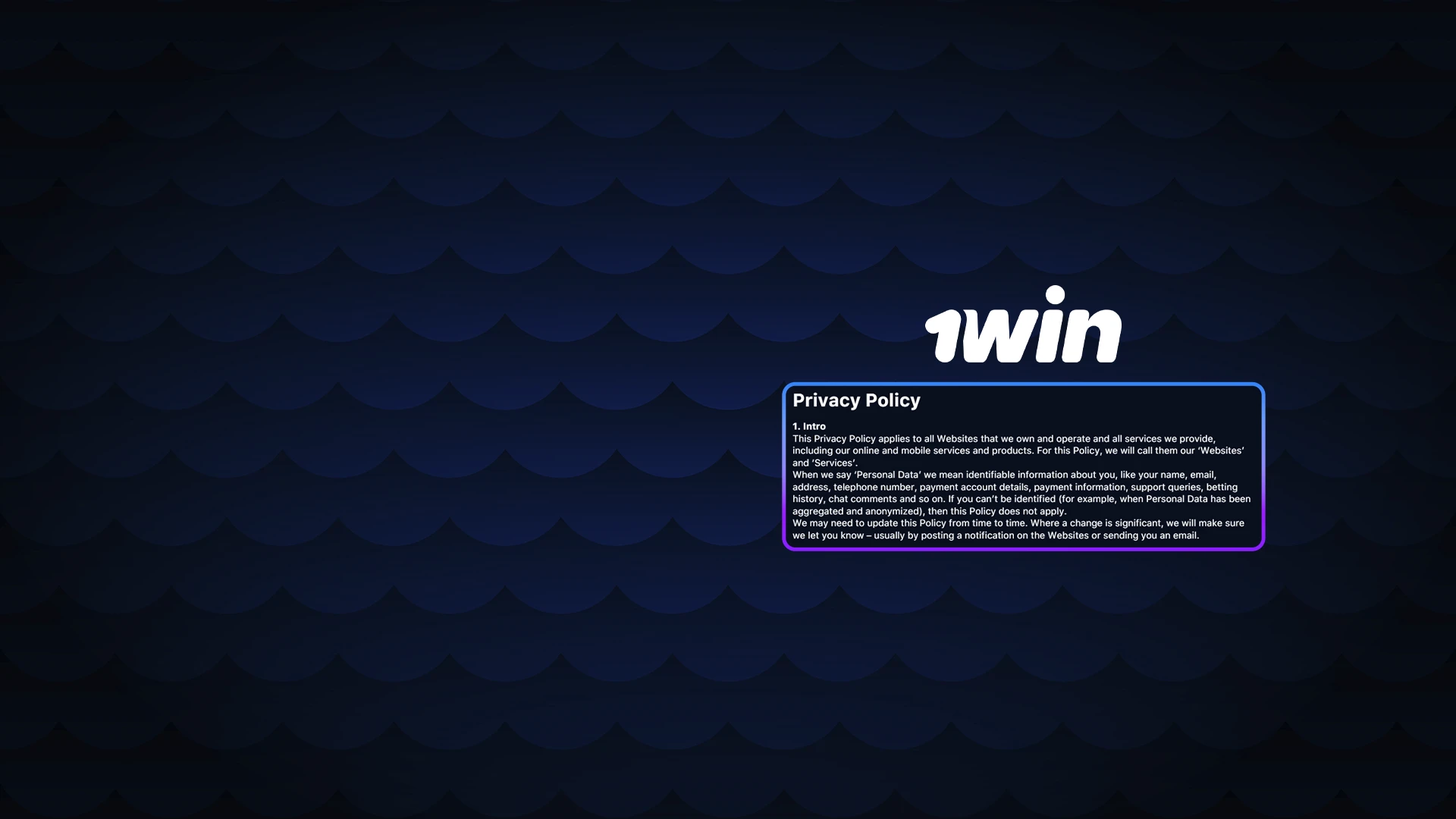 1Win Casino is one of the best because of its high level of data protection.