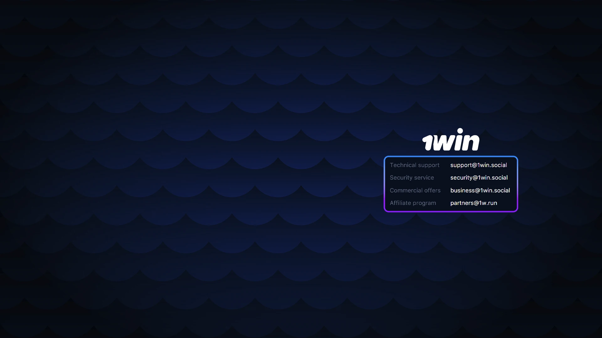 Explore the contacts available at 1Win casino to get in touch.