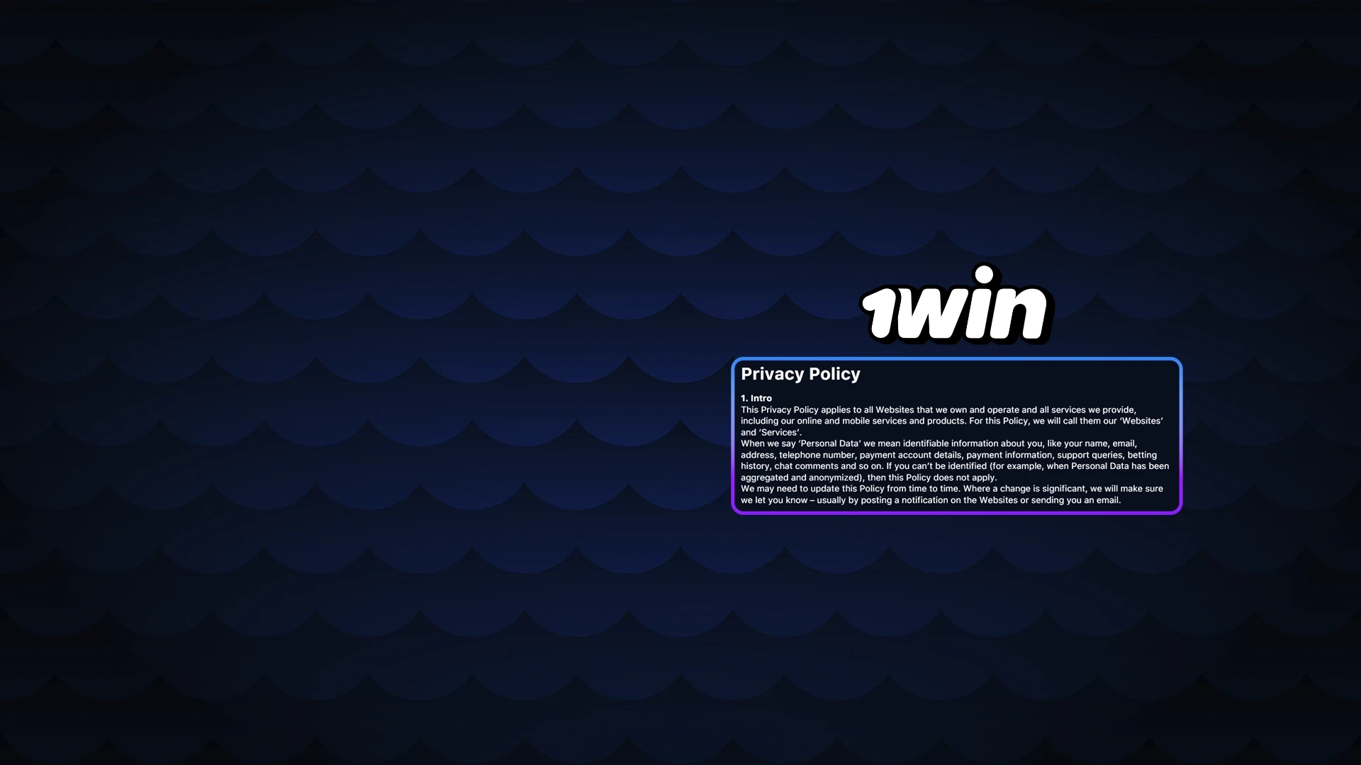 1Win Casino is one of the best because of its high level of data protection.